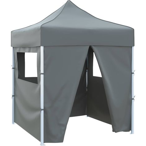 Party-Zelt Anthrazit 200 x 200 x 315 cm Oxford-Stoff
