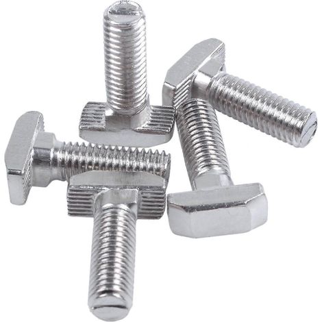 M8-Gewindeschiebeschraube, T-Nut, silberfarben, 5er-Pack (haoyi)
