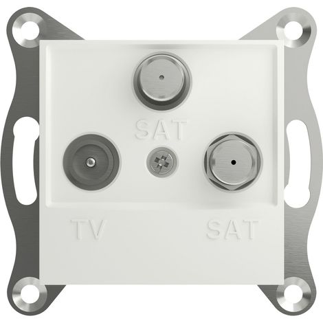 Schneider Electric TV-SAT-SAT-Enddose Asfora Weiß (RAL 9003) EPH3670121D 1 St. (1/5)