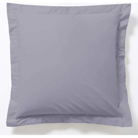 Taie d'oreiller Gris - 65x65cm - 100% Coton (1/3)