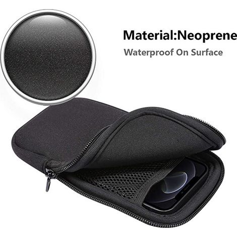 Funda Universal para Smartphone – Funda Protectora 14 x 8,3 x 1 cm, Neopreno Negro (1/3)
