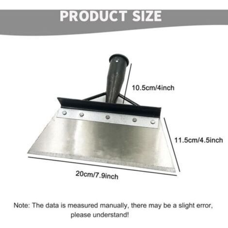 Truelle de jardin multifonctionnelle, truelle de nettoyage de jardin extérieur, outil de jardin multifonctionnel, manche non inclus, outil de désherbage Largeur de la tête de la pelle,