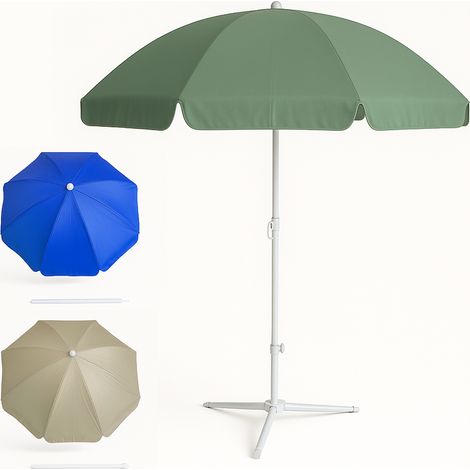 Ombrellone Amalfi Diametro 200 cm Palo Acciaio da Spiaggia Mare Colori Assortiti (1/5)