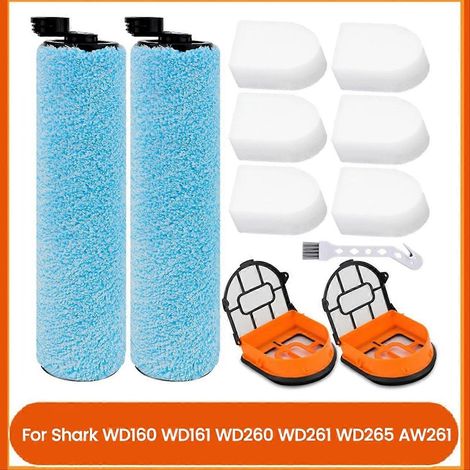 Rotierende Bürste und Ersatzfilter WD161 für Shark Staubsauger WD160, WD161, WD260, WD261, WD265 und AW261. (1/5)