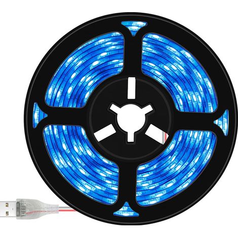 Bande lumineuse LED bleue 2m pour la croissance des plantes d'intérieur, éclairage de culture adapté pour tous vos végétaux d'intérieur (1/5)