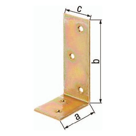 GAH Alberts Balkenwinkel L120 x 80 mm B.35 mm ungleichschenklig Stahl roh - 332303