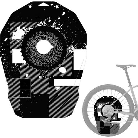 Couvercle de Frein à Disque de Vélo, Huile Gardée à Cyclisme Système de Freinage Nettoyant Protecteur de Vélo pour L'entretien et le Lavage avec 10 Mm D'épaisseur (BLACK) (1/5)