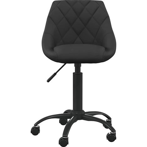 Maison Exclusive - Bürostuhl Schwarz Samt (1/5)