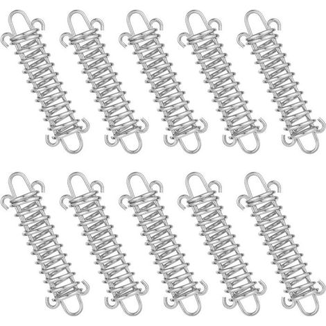 Tendeur Ressort, 10 Pcs Boucle de Corde de Ressort, Boucles à Ressort de Tente, Ressort Absorbeur, Ressort de Tension pour Vo Label (1/3)