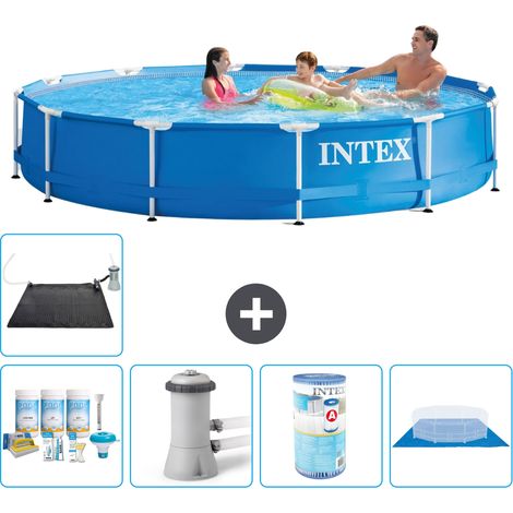 Intex Piscine Tubulaire Ronde - 366x76 cm - 6-pièces S41594 (1/5)