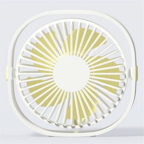 Mini Ventilateur USB Climatiseur Portable de Refroidissement Bureau Rotation Réglable Portable Chambre ETE BLANC (1/3)