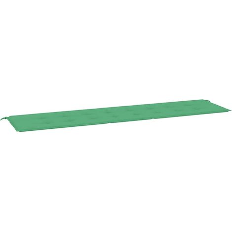 Coussin de banc de jardin vert 200x50x3 cm tissu oxford (1/5)