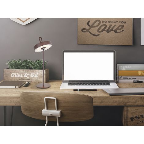 LÁMPARA DE SOBREMESA GONG LED CORTEN (1/3)