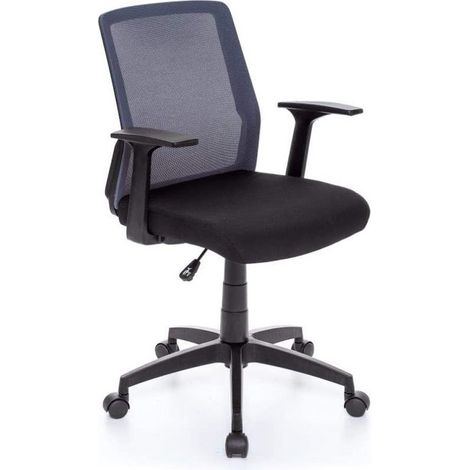 Höhenverstellbarer Bürostuhl, Sesselmodus, PC-Schreibtisch mit Armlehnen und Rädern