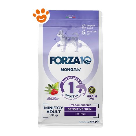 Forza10 Dog Monodiet Mini Adult Sensistive Skin Pesce - Forza10 Dog Monodiet Mini Adult Sensistive Skin Pesce - Sacco Da 1,5 Kg