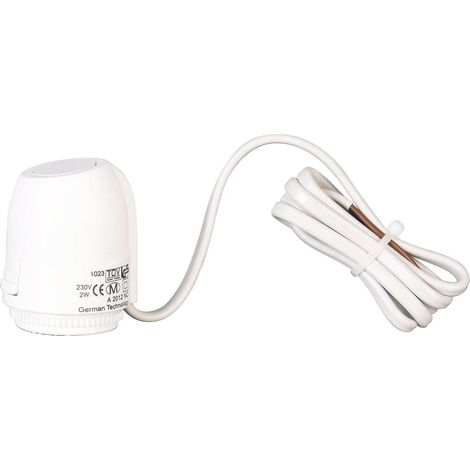 230 V AC, normalerweise geschlossener thermischer Stellantrieb, M30x1,5 Gewinde für Fußbodenheizung