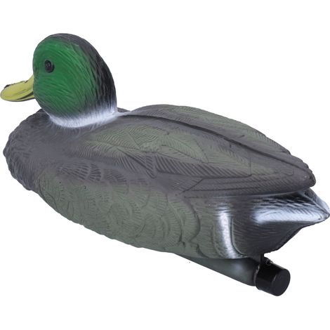 Canard flottant décoratif pour la chasse, idéal pour la piscine, le jardin ou le lac (26 x 11,5 cm, mâle). (1/5)