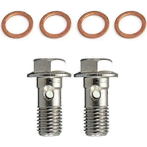 Compatible avec vis banjo M10 x 1,25, maître-cylindre de frein, vis d'embrayage hydraulique PA (1/5)