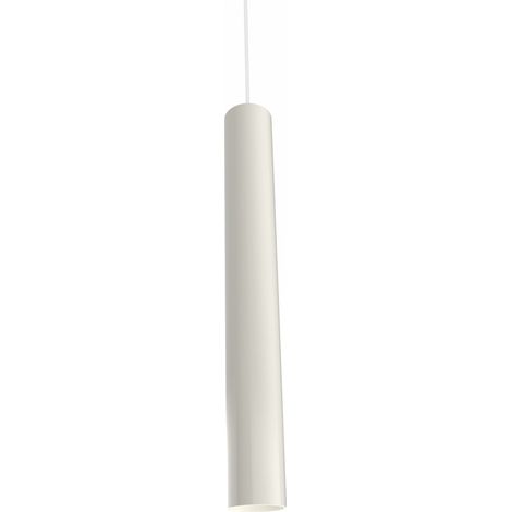 LUMICOM ROND Sospensione, 1X GU10, max 33W, metallo, bianco lucido, H.40cm