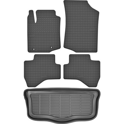 Juego de alfombrillas de goma para coche y alfombrilla para maletero para Citroën C1 II Hatchback a partir de 2014. (1/5)