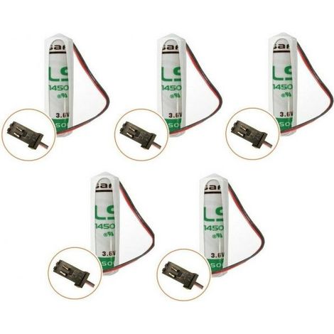 5 Batteria litio 3.6V 2.6Ah compatibile AVS SPECTRUM WS4 JET WS4 - LS14500-AVS