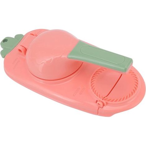 Outil générique pratique pour raviolis, presse à pâte rapide pour débutants, ABS (rosette) (vert, jaune, rose). (1/5)