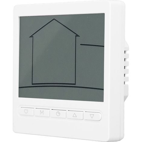 Thermostat d'ambiance intelligent numérique 16A avec écran LCD et mémoire pour chauffage électrique (1/5)