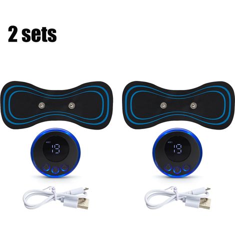Wiederaufladbares elektrisches EMS-Nackenmassagegerät mit Nackenmassagekissen zur Linderung von Muskelschmerzen, Dropshipping-Unterstützung 03269-AquaForge