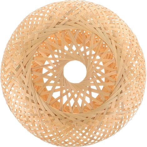 Bambou Tressé Abat-jour Plafonnier Décoratif, pour Lampe Suspendue (1/5)