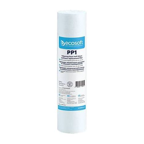 CARTOUCHE FILTRANTE PP 2,5" ECOSOFT Dimensions : H. 10" Micron 20
