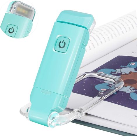 Lampe De Lecture Pour Livre - Clip Rechargeable USB - 2 Modes D'éclairage 3000K/4000K - Tête Orientable 350° - 25 Lm - Pour Lecture Au Lit Ou En Déplacement - 1 Pièce (1/5)