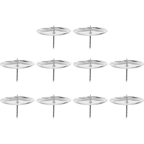 10 Stück Kerzenhalter aus Metall