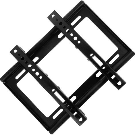 Support Mural pour Téléviseur Installation Facile Inclinaison Réglable Support de Télévision en Fer Noir Accessoires et Instructions pour Écran D'ordinateur et TV 17-43 Pouces (1/5)