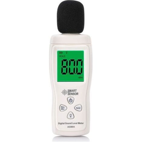 Sonometro digitale Misuratore di decibel digitale Misuratore di decibel professionale 30-130dBA Dati Min/Max Batteria scarica Display LCD retroilluminato Spegnimento automatico per fabbrica di bur (1/5)