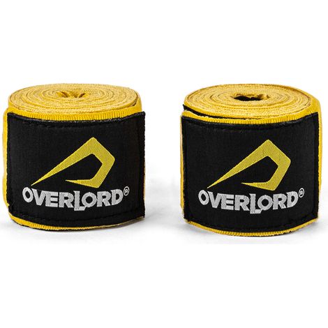 Vendaje de boxeo Overlord de 350 cm, amarillo (1/2)