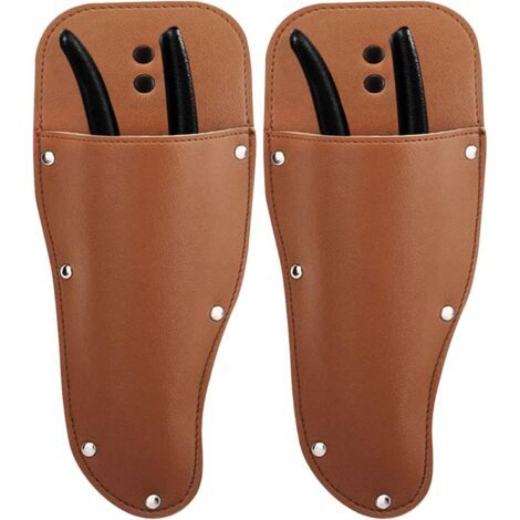 Gaines à Sécateurs, Cisaille Holster Étui de Protection pour Sécateur de Jardin Étui de Sécateurs en Cuir PU Porte-Outil Accessoire de Ceinture Multifonctionnel (1/5)