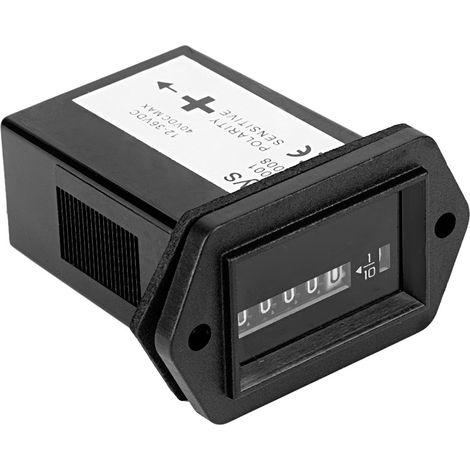 Compteur d'heures Moteur DC12-36V Minuteur Jauge pour Camion Bateau Voiture Tracteur (1/3)