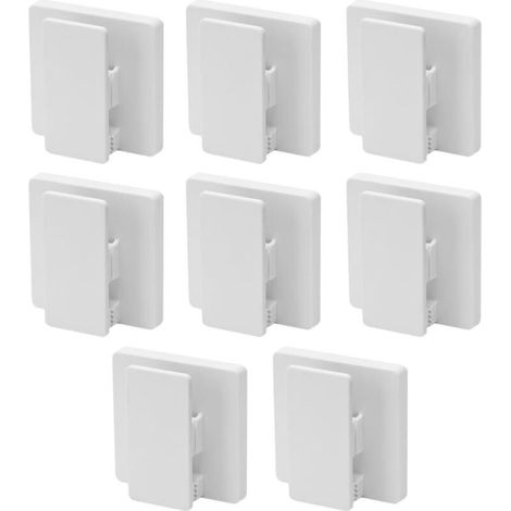 Lntyq Selbstklebende Feder-Wandklammern, große selbstklebende Handtuchhalter, Fotoklammern für Badezimmer, Küche, Zuhause, Hotel, 8 Stück (1/5)