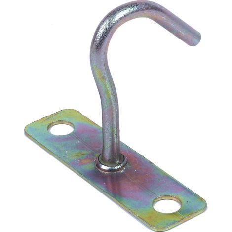 Support de ventilateur en métal en forme de J, fixation au plafond, crochet de suspension, hauteur 80 mm (1/3)
