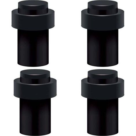 Tope de puerta de suelo de acero inoxidable de 6,5 cm, tope de puerta, bloqueador de puerta (paquete de 4) - Crezuo (1/4)