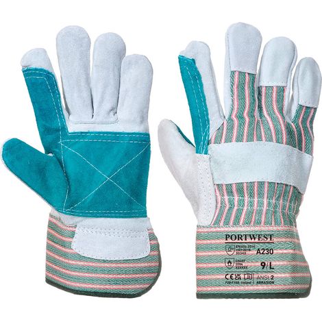 Guantes Docker palma doblegada Gris XL - Talla 10