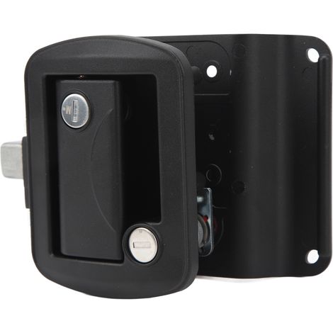 Verrou de porte VR IP67 étanche haute résistance noir poignée entrée pour camping-car caravane (1/5)