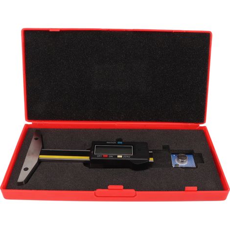 Jauge de profondeur de sculpture de pneu numérique LCD avec conversion pouces mm portable pour voiture camion SUV moto bus 0-50mm/0-1,97in (1/5)