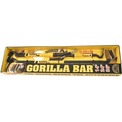 Pince de serrage Gorilla Bar L – Set de 3 pieds de biche 350/600/900mm – Pour bois dur – SKU 112010123 – Peddinghaus Handwerkzeuge