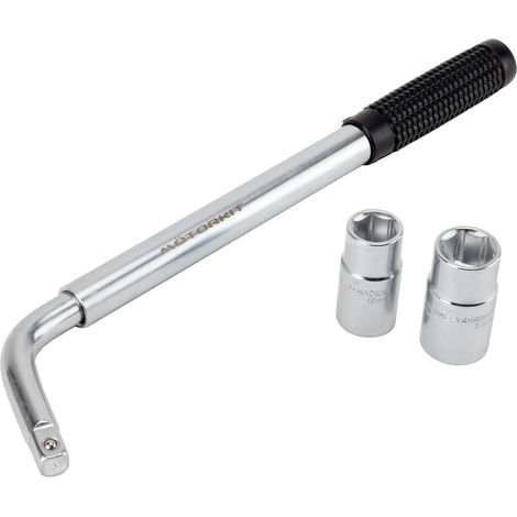 Chiave a bussola per ruote auto SS5324 - Manico estensibile - Dimensioni bussola: 17 mm, 19 mm, 21 mm, 23 mm - Adatto a tutti i veicoli standard (1/4)
