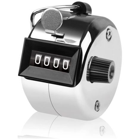 royaluxe-Compteur de clics à 4 chiffres - Compteur de métaux manuel - Clicker pour compter, marquer le golf(1 PCS) (1/5)