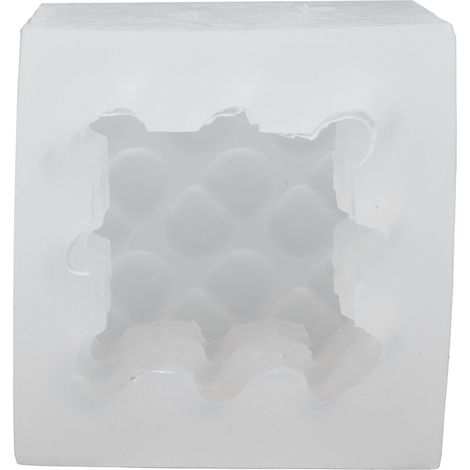 3D-Herzwürfel-Aromatherapie-Kerzenform aus Silikon, lebensmittelecht, für Hochzeiten und Jubiläen (1/5)