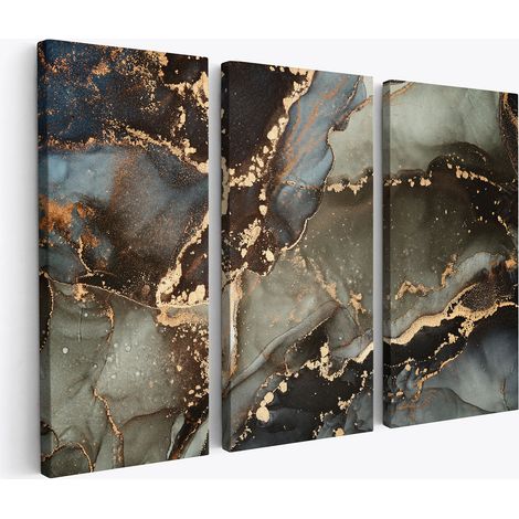 Tableau triptyque - Effet marbre (1/4)