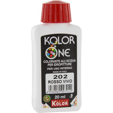 COLORANTE KOLOR ONE ML.20 N.202 ROSSO VIVO. Prezzo per 1 pezzo. (1/2)