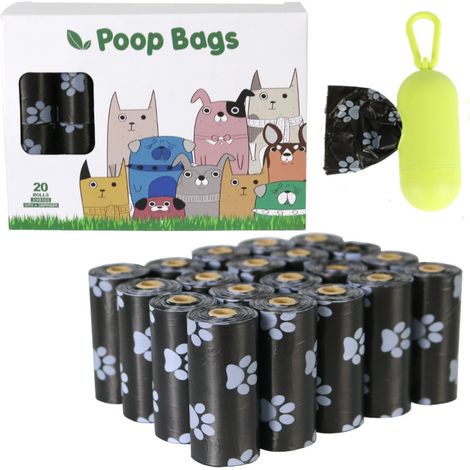 Harnais pour chien, sacs à déjections canines compostables et dégradables (300 pièces)-AquaForge